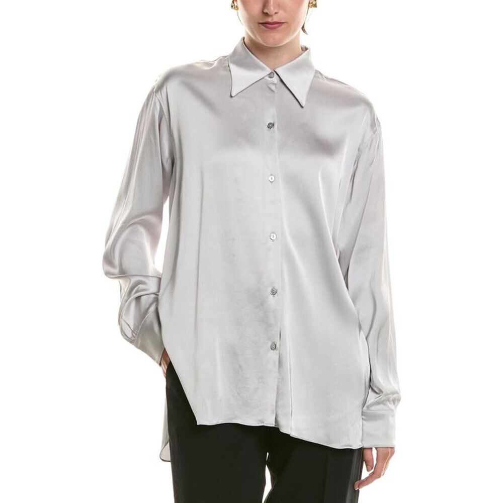 Officine Générale Womens  Augustine Shirt, Gray